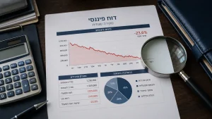 דו״ח פיננסי העוזר להמחשת הכותרת - איך לבדוק הונאה עסקית לפי שמאוחר מדי